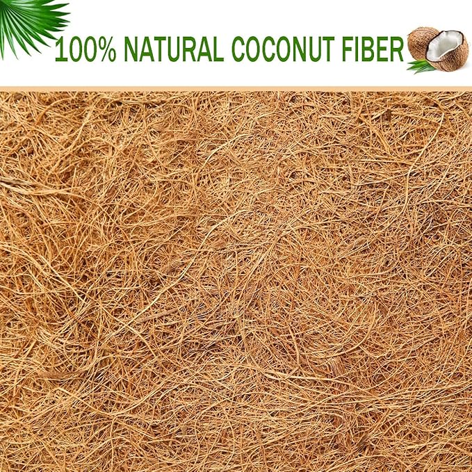 2 Pcs Garden Coconut Planter Liner - Preformed Window Box Natural Trough Coco Coir Mats (36 Inch) boUod