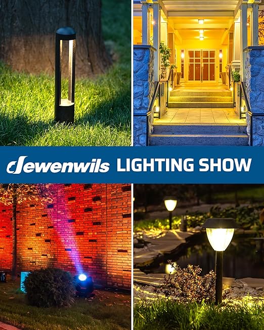 DEWENWILS 300W Low Voltage Landscape Transformer with 2 Zones, 120V AC to 15V DC, Low Voltage Transformer with Remote, Photocell Sensor & Timer, Outdoor Landscape Lighting for Spot Light Steplight DEWENWILS