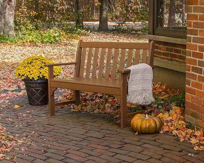 POLYWOOD GNB48WH Vineyard 48" Bench, White POLYWOOD