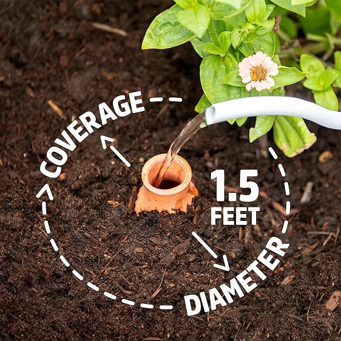 Back to the Roots Self-Watering Terracotta Olla Pot (Pack of 3), 700mL Provides 1 Week of Precision Watering BacktotheRoots
