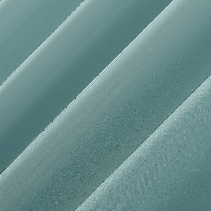 Sun Zero Marina Indoor/Outdoor UV Protectant Energy Efficient Grommet Curtain Panel, 54" x 108", Soft Teal SunZero%E2%84%A2