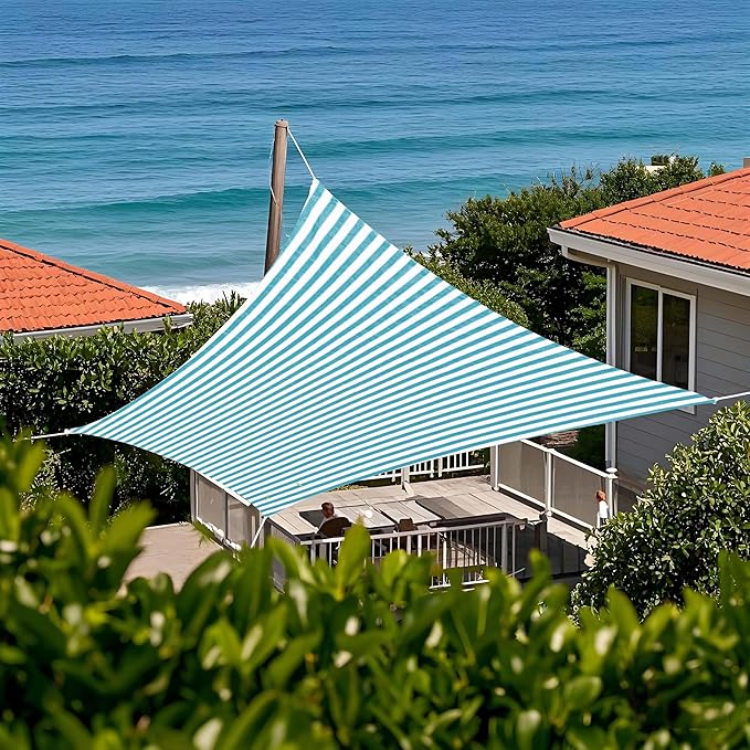 Tronssien Rectangle 10'x13' Sun Shade Sail,95% UV Blockage Canopy Awning for Outdoor Patio and Garden, Yard Activities Tronssien
