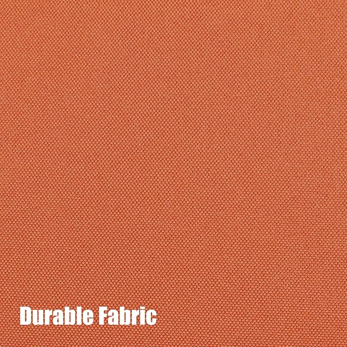 BONZER Waterproof Outdoor Curtains for Patio Porch Pergola Cabana Light Filtering Privacy Grommet Indoor Curtain Panels for Bedroom Living Room, 1 Panel, 54W x 108L inch, Mecca Orange Bonzer