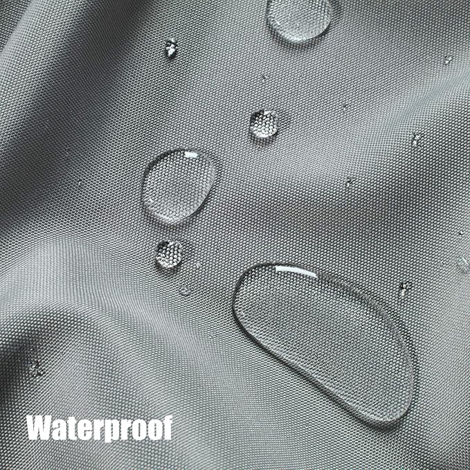 BONZER Outdoor Waterproof Curtains for Patio Wide Grommet Light Filtering Outside Curtains for Gazebo, Porch, Pergola, Pavilion, 1 Panel, 110W x 95L inch, Grey Bonzer