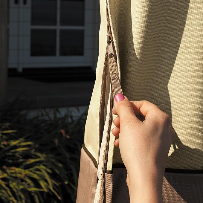 Classic Accessories Veranda Water-Resistant 13 Foot Offset Patio Umbrella & Frame Cover, Patio Furniture Covers ClassicAccessories