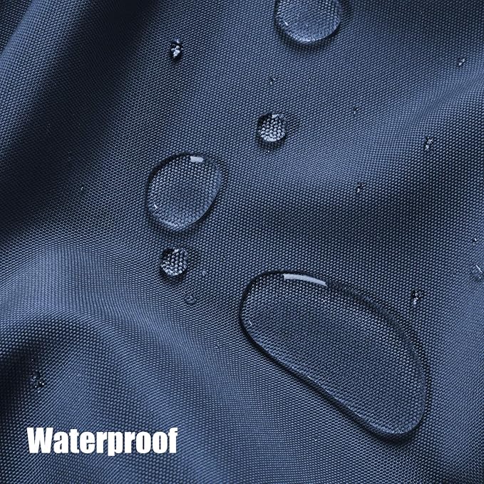BONZER Outdoor Waterproof Curtains for Patio Privacy Grommet Light Filtering Outside Curtains for Gazebo, Porch, Pergola, Pavilion, 1 Panel, 54W x 84L inch, Navy Bonzer