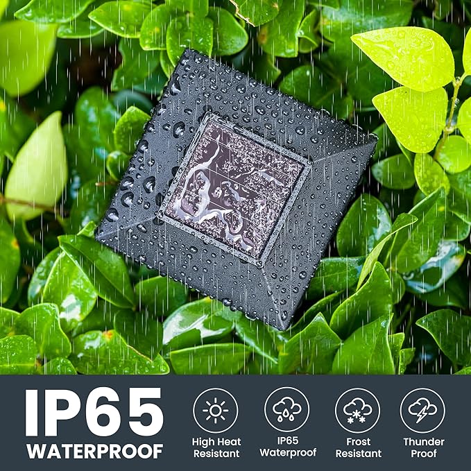GIGALUMI Solar Lights for Outside,8 Pack Flickering Flame LED Solar Outdoor Lights, Waterproof Solar Garden Lights Maintain 10 Hours of Lighting for Christmas, Garden, Landscape, Path, Yard, Patio GIGALUMI