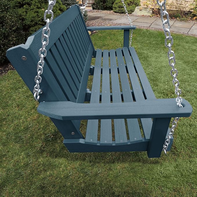 highwood AD-PORL2-NBE Lehigh Porch Swing, 4 Feet, Nantucket Blue highwood