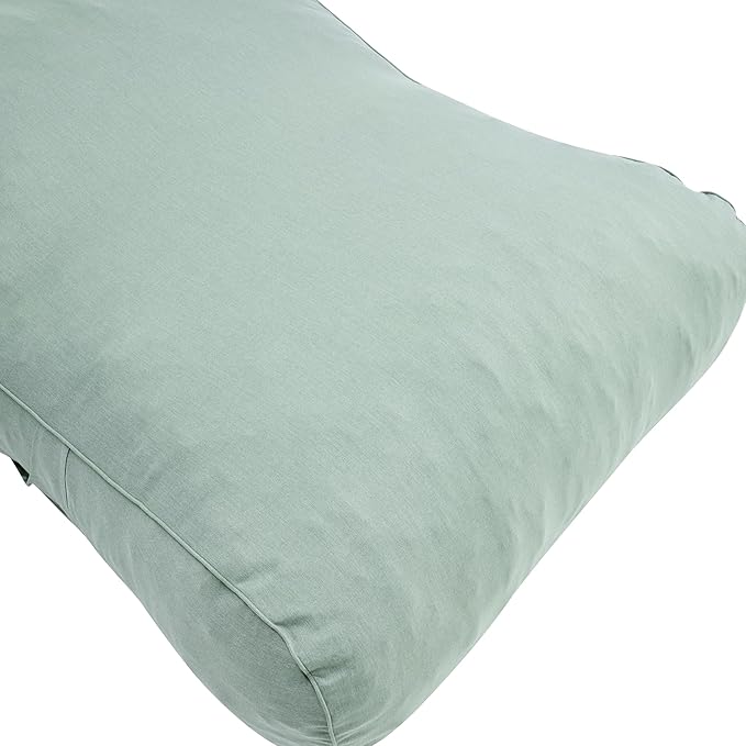 Merax Outdoor Bean Bag Chair Sun Lounger for 2 Adult, 73" Big Comfy Outdoor Bean Bag Daybed Couch with Headrest, Water-Resistant Fabric Patio Chaise Lounger Chair for Pool Balcony Beach Deck, Mint Merax