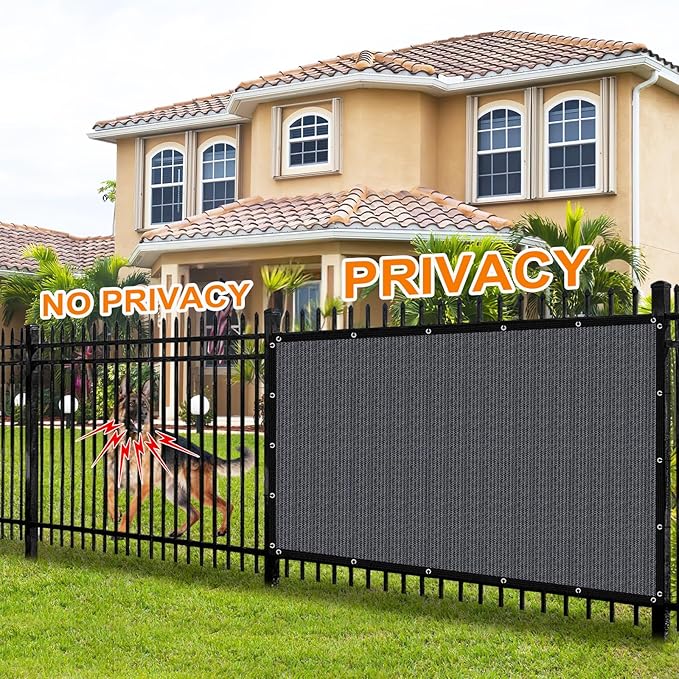 Artpuch 90% Sun Shade Cloth, 12 x 16 FT Pergola Shade Cover Canopy with Grommets, Sun Screen Fabric Tarp for Patio, Outdoor, Garden, Backyard, Dark Grey Artpuch