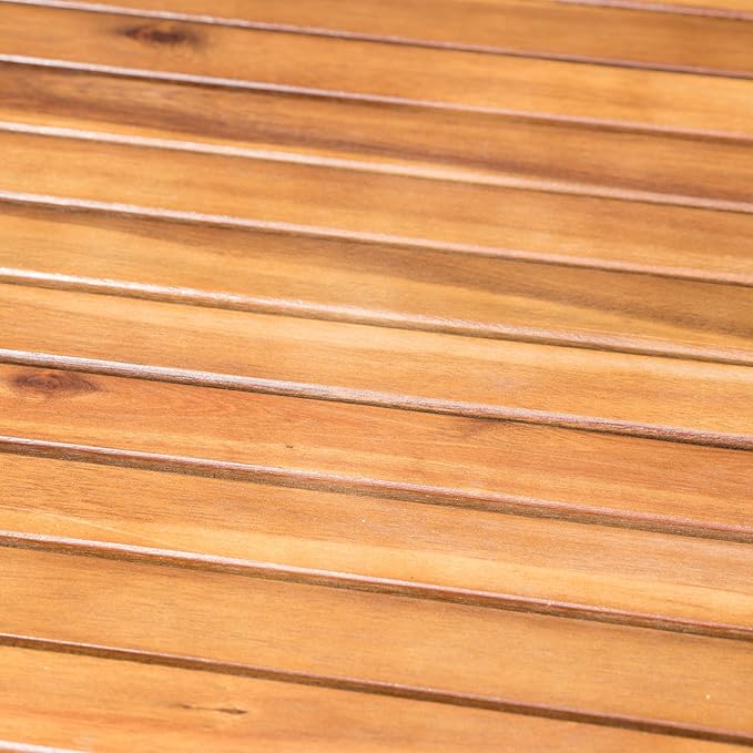 Christopher Knight Home Stamford Outdoor Acacia Wood Round Dining Table, Teak Finish ChristopherKnightHome