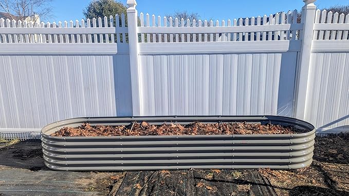 A ANLEOLIFE 3-Pack 12X3X1.5ft & 81x81x18 in Deep Root Galvanized Raised Garden Beds Outdoor for Planting Vegetables Flowers Herb, Quartz Grey AAnleolife