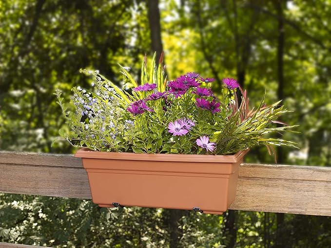Novelty 16195, Terracotta, Countryside Flower Box Planter, 18-Inch Novelty