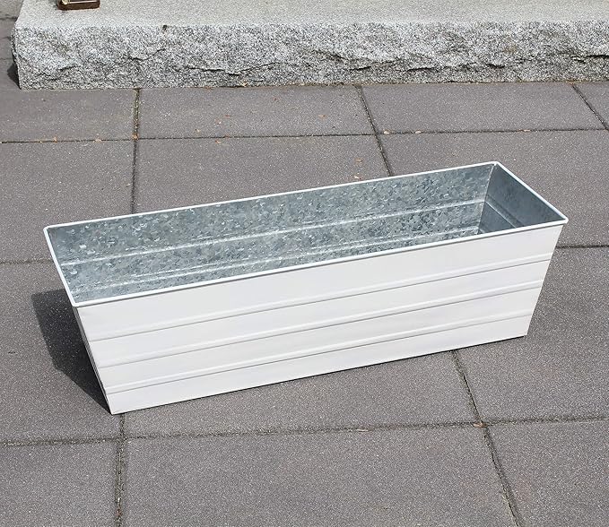 Achla Designs C-21W Window Box, Large, White ACHLADesignsHomeGarden