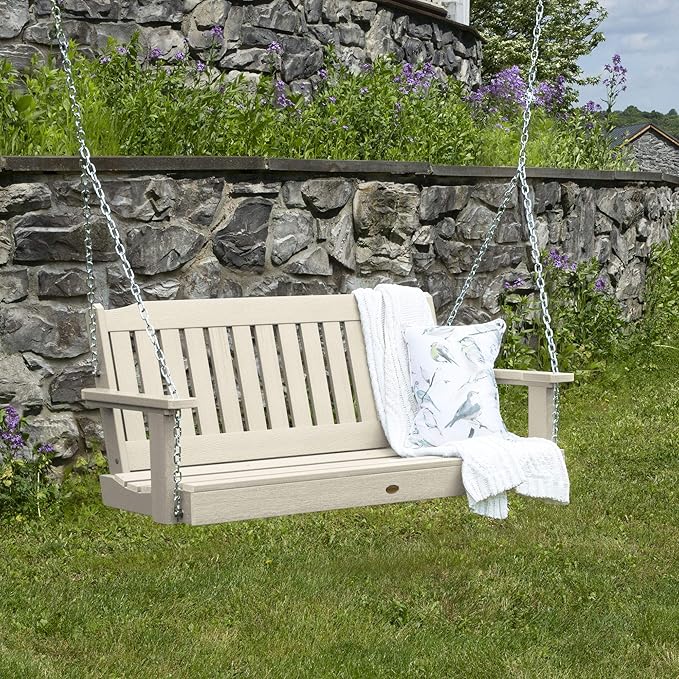 highwood AD-PORL2-WAE Lehigh Porch Swing, 4 Feet, Whitewash highwood