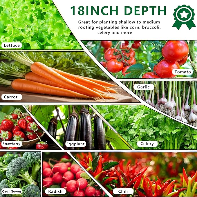 8x4x1.5FT Galvanized Raised Garden Bed,Vegetable Boxes-Rectangle Metal Flower Box,Large Planter Raised Beds Outdoor Garden for Planting,Fruit,Herb-Silver DIIYIV