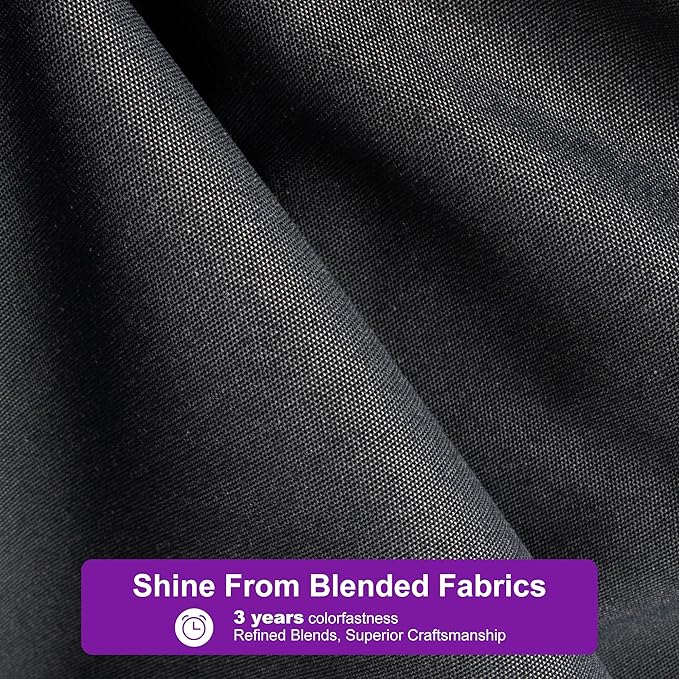 PURPLE LEAF Patio Umbrella 8' X 8' Rectangle Cantilever Umbrella Large Aluminum Outdoor Umbrellas with 360-degree Rotation & UPF40+ Premium Fabric for Deck Pool Garden Yard, Graphite Grey Rootora