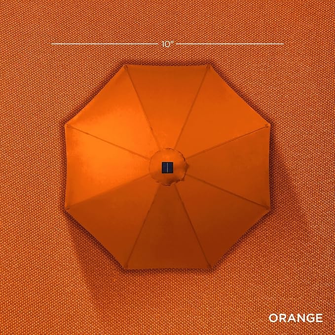 Best Choice Products 10ft Solar Polyester LED Lighted Patio Umbrella w/Tilt Adjustment and UV-Resistant Fabric BestChoiceProducts