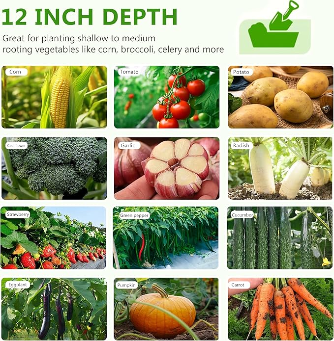2PCS 8x4x1ft Galvanized Raised Garden Bed Kit,Metal Planter Box for Vegetables,Flowers,Herbs Durable Rust-Resistant Patio Gardening Beds,Black Henshwon