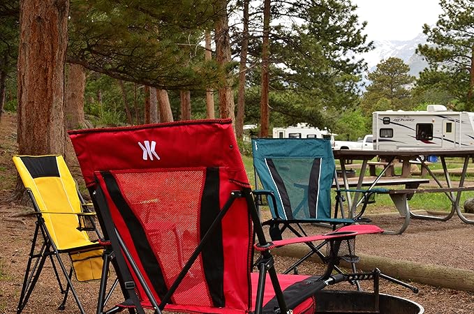 Kijaro XXL Dual Lock Portable Camping Chair - Supports Up to 400lbs - Enjoy The Outdoors in a Versatile Folding Sports & Outdoor Chair Kijaro