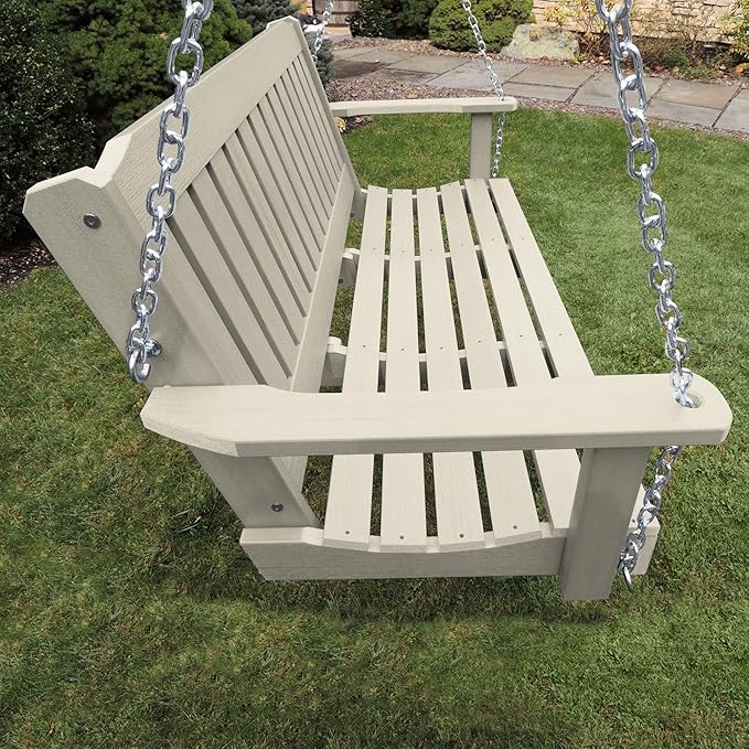 highwood AD-PORL2-WAE Lehigh Porch Swing, 4 Feet, Whitewash highwood
