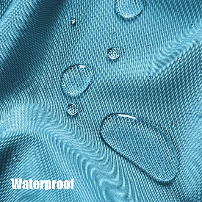 BONZER Outdoor Curtains for Patio Waterproof Thick Privacy Grommet Light Filtering Outside Curtains for Porch Pergola Gazebo Deck, 1 Panel, 54W x 95L inch, Teal Bonzer