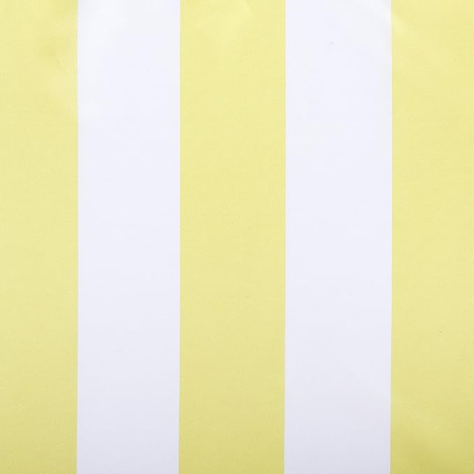 Sun Zero Valencia 2-Pack Cabana Stripe Indoor/Outdoor UV Protectant Energy Efficient Grommet Curtain Panel Pair, Yellow, 54" x 84" SunZero%E2%84%A2