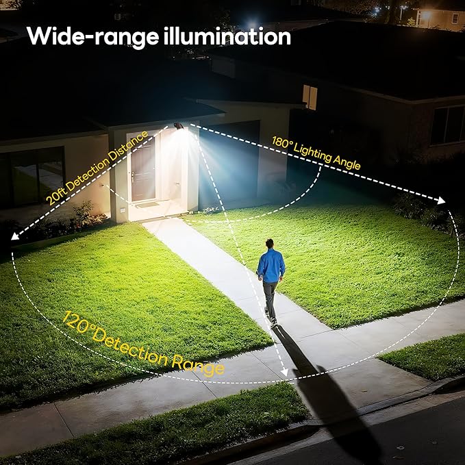 Battery Operated Motion Sensor Light,4000mAh Rechargeable Battery Powered Spotlight 600 Lumen Outdoor IP65 Waterproof for Porch,Yard,Wall,Garden with Dusk to Dawn (Brown-1pcs) Noctila