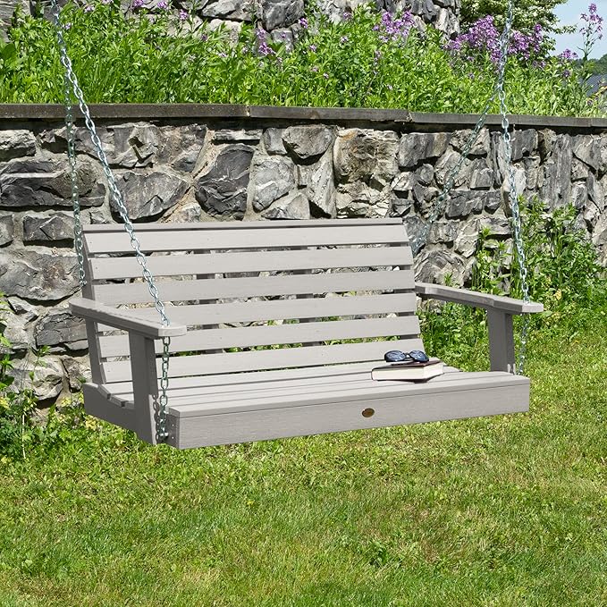 Highwood Weatherly Porch Swing, 4 Feet, Harbor Gray highwood