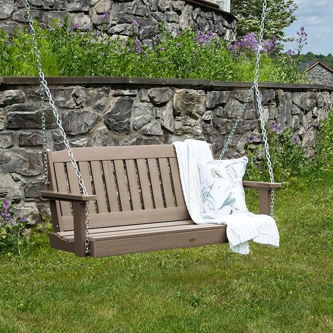 Highwood Lehigh Porch Swing, 4 Feet, Woodland Brown highwood