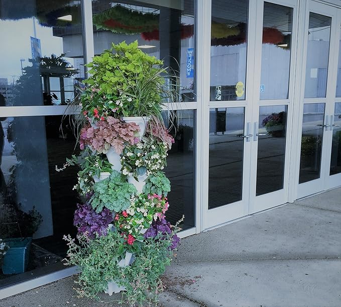 Mr. Stacky 5 Tiered Vertical Gardening Planter, Indoor & Outdoor Mr.+Stacky