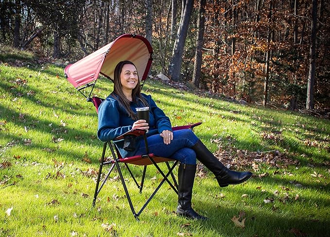 GCI Outdoor Sunshade Comfort Pro Chair, Cinnamon Red GCIOUTDOOR